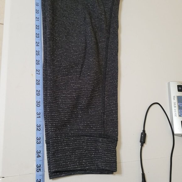 Champion Elite Womens Black & Gray Striped Joggers Pockets Fitted Size L - Picture 8 of 8